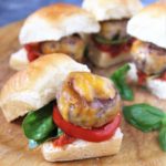 Italian Caprese Meatball Sliders