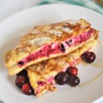 Cranberry Cream Cheese Stuffed French Toast