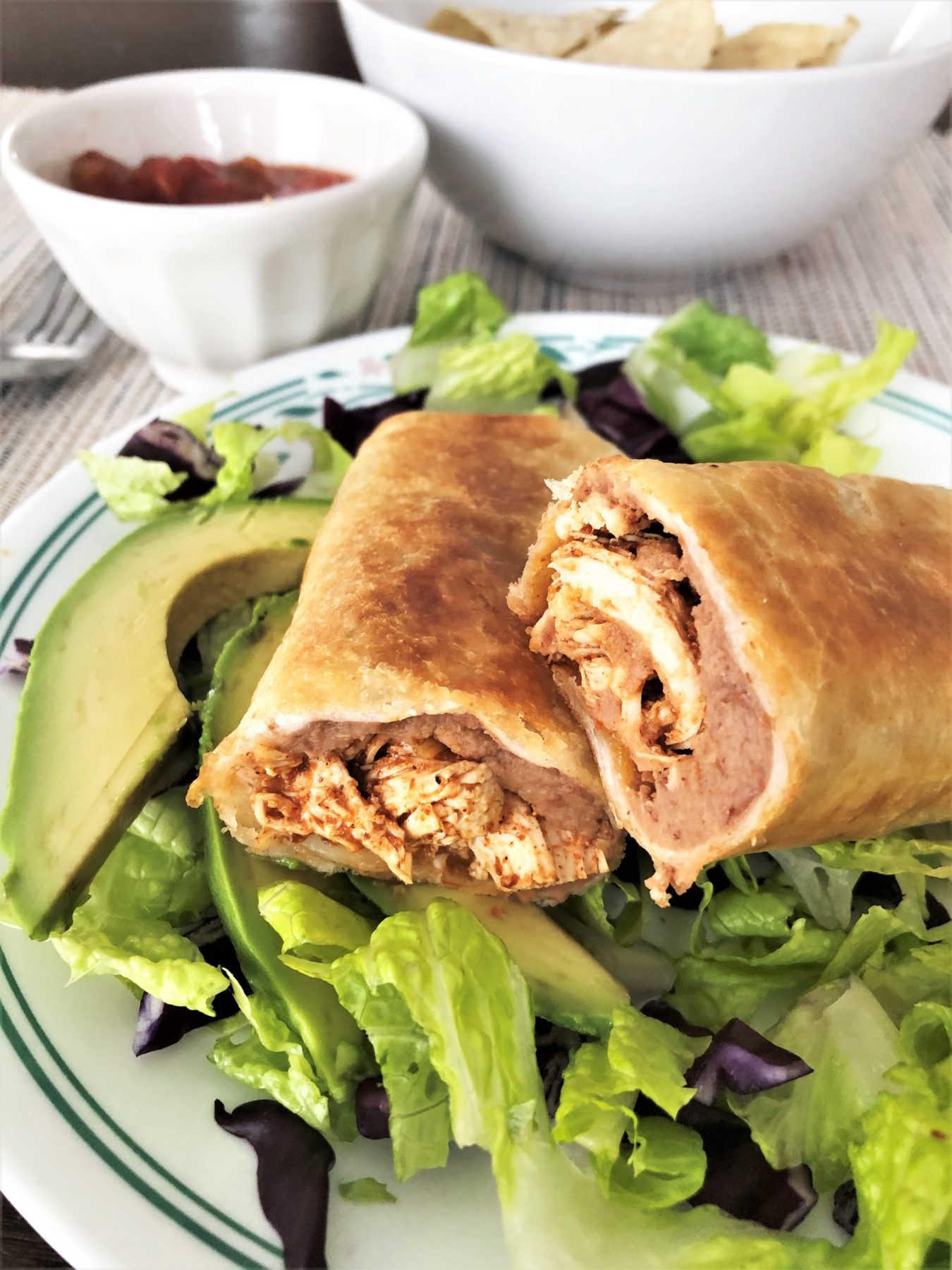 Chipotle Chicken Chimichangas - The Tasty Bite