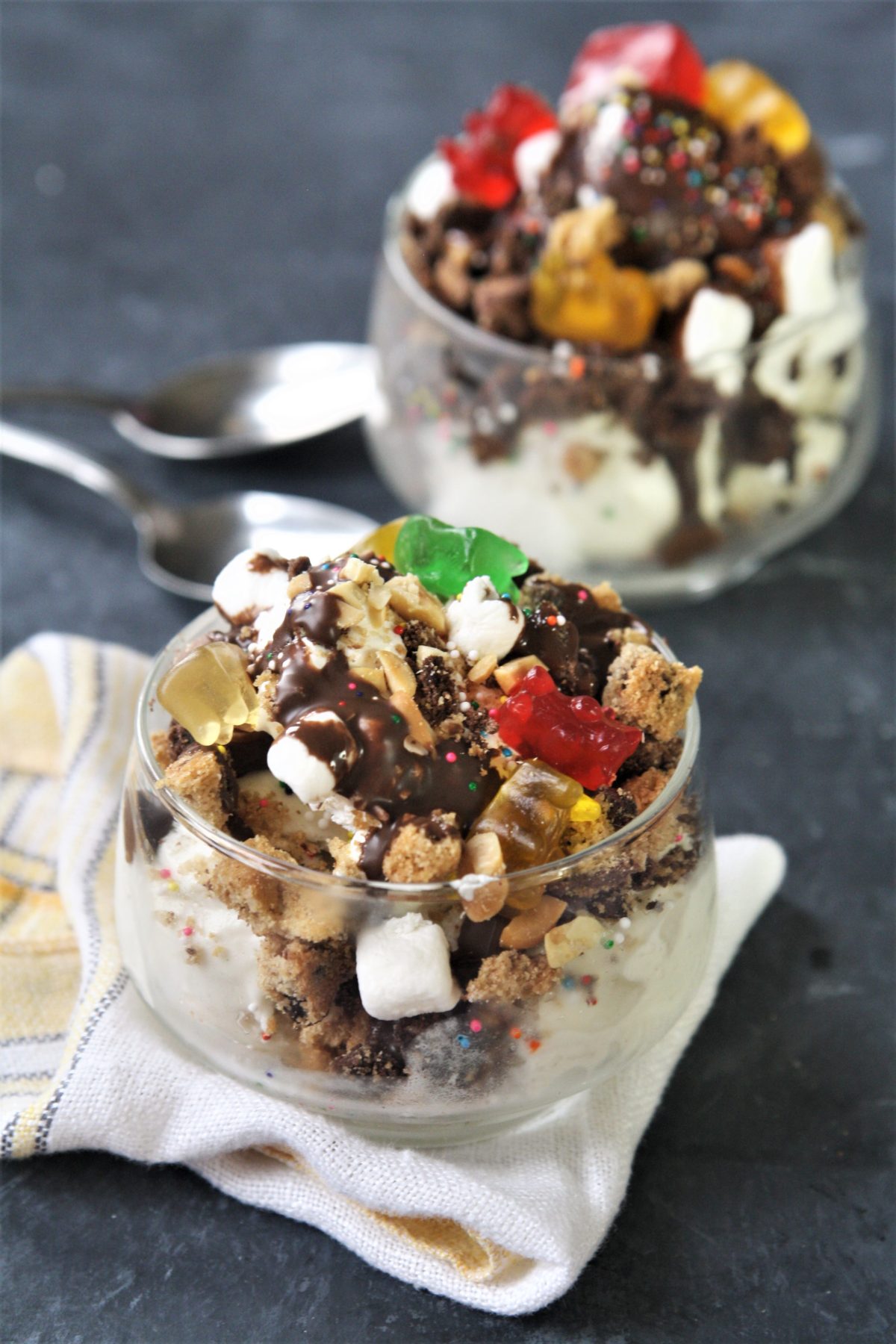 S'mores Waffle Sundaes