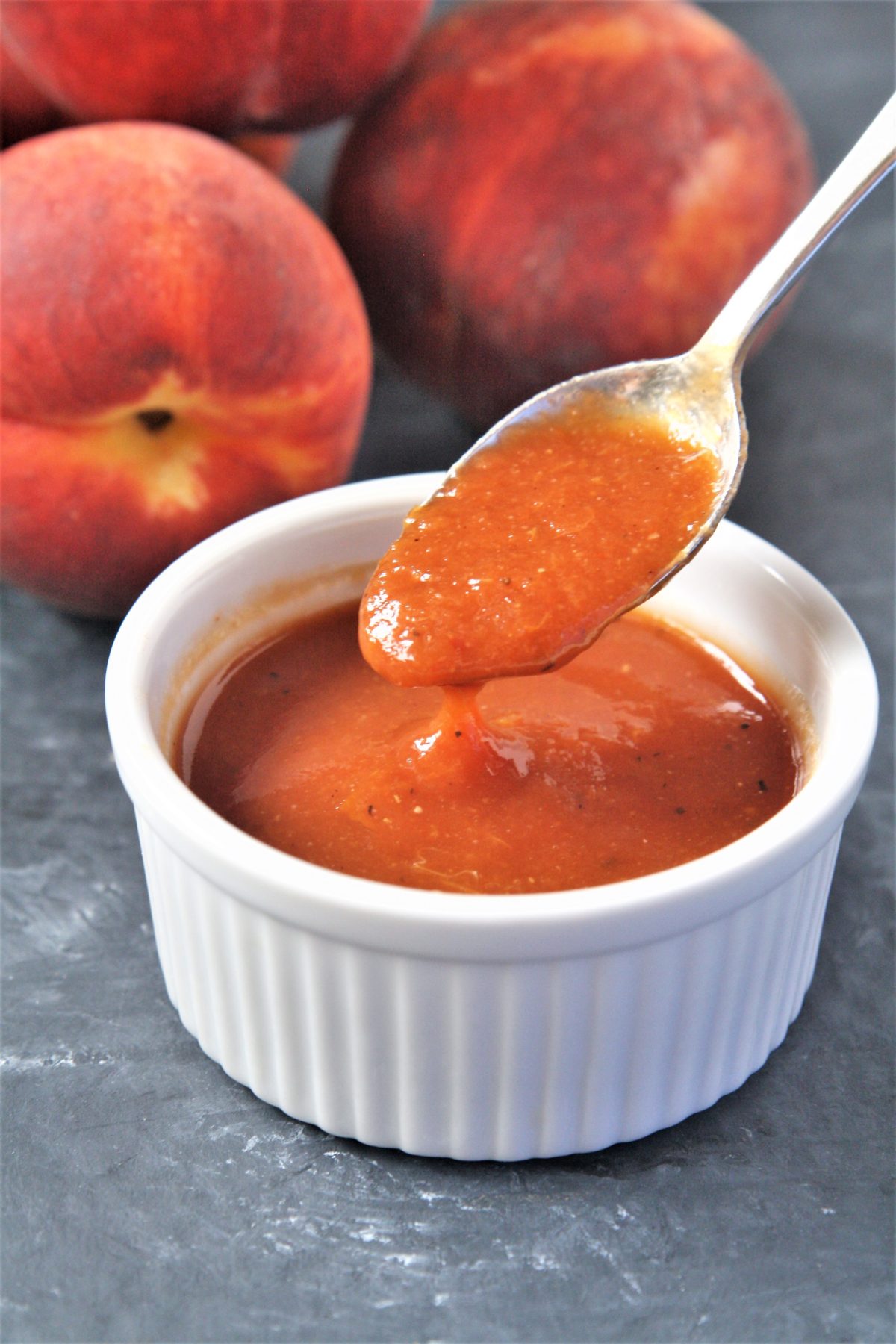 Barbecue sauce is a staple and when you top your next grilled dinner with this sweet and tangy homemade peach barbecue sauce you may just never go back to store bought sauces.