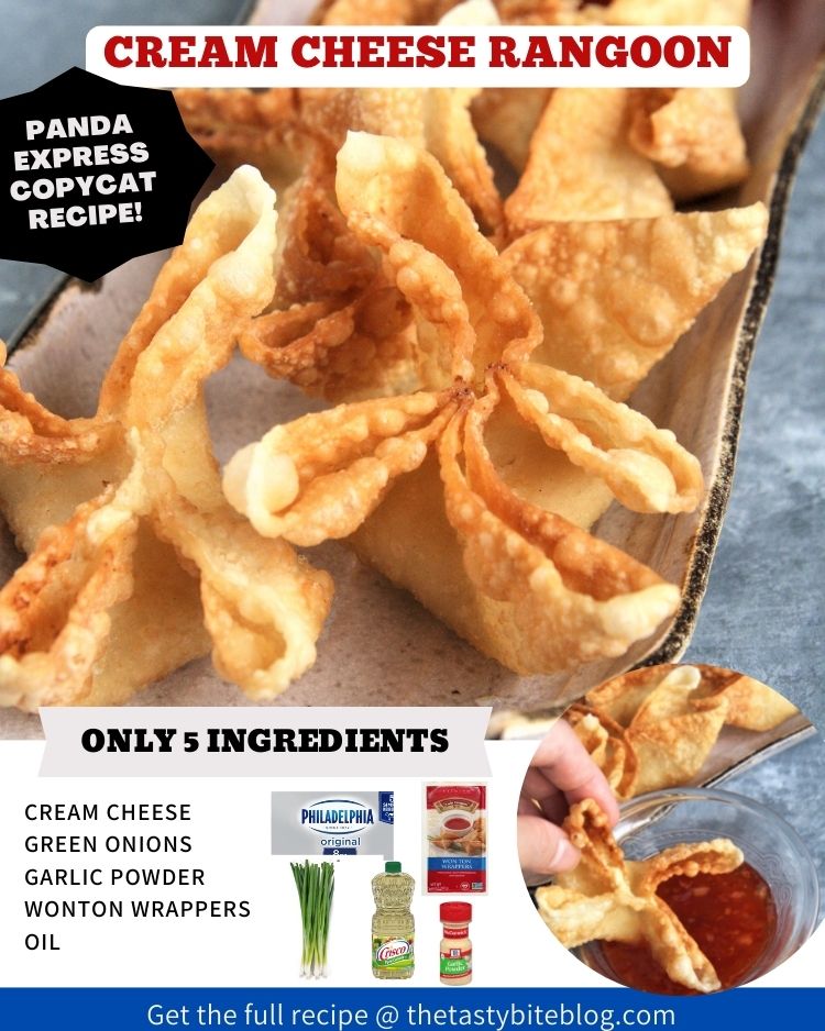 Panda Express Copycat Cream Cheese Rangoon with creamy filling and crispy wonton wrappers are a tasty appetizer - a real crowd pleaser that leaves everyone coming back for more!