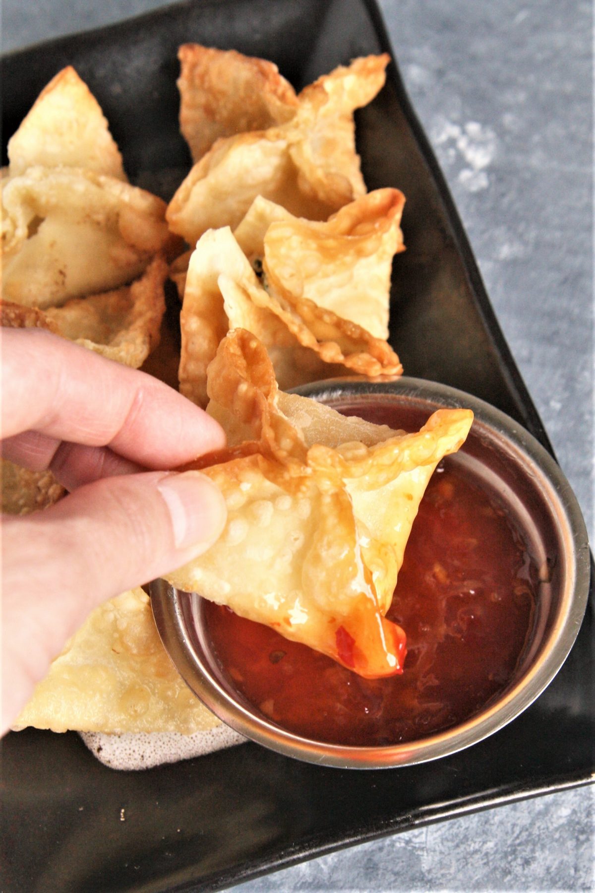 Homemade Crispy Crab Rangoon