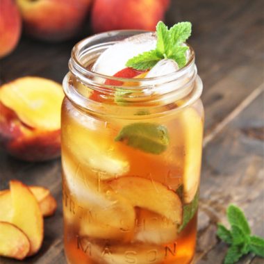 Combine fresh juicy peaches, tea, and a secret ingredient for the ultimate classic Southern drink. Southern Peach Sweet Tea is a delicious, refreshing drink, perfect for barbecues and hot summer days!