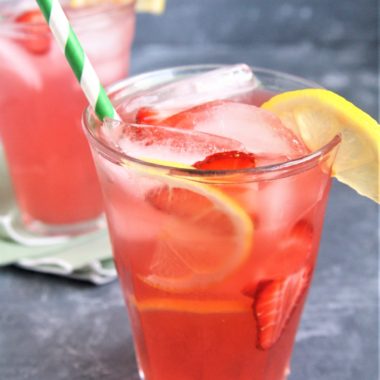 Make this Starbucks Copycat Strawberry Acai Lemonade Refresher right at home! Sweet, tangy, and thirst-quenching, it's the perfect summertime drink to cool you down on a hot day.