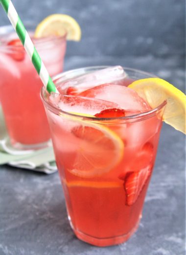 Make this Starbucks Copycat Strawberry Acai Lemonade Refresher right at home! Sweet, tangy, and thirst-quenching, it's the perfect summertime drink to cool you down on a hot day.