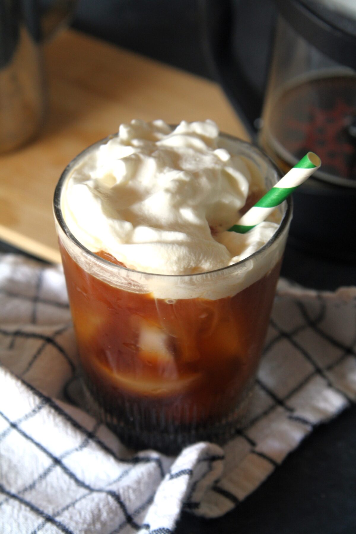 Upgrade your iced coffee with a swirl of Irish cream syrup, topped with sweet cream cold foam and a hint of cocoa powder. You can make this seasonal Starbucks copycat recipe at home and enjoy it all year round.