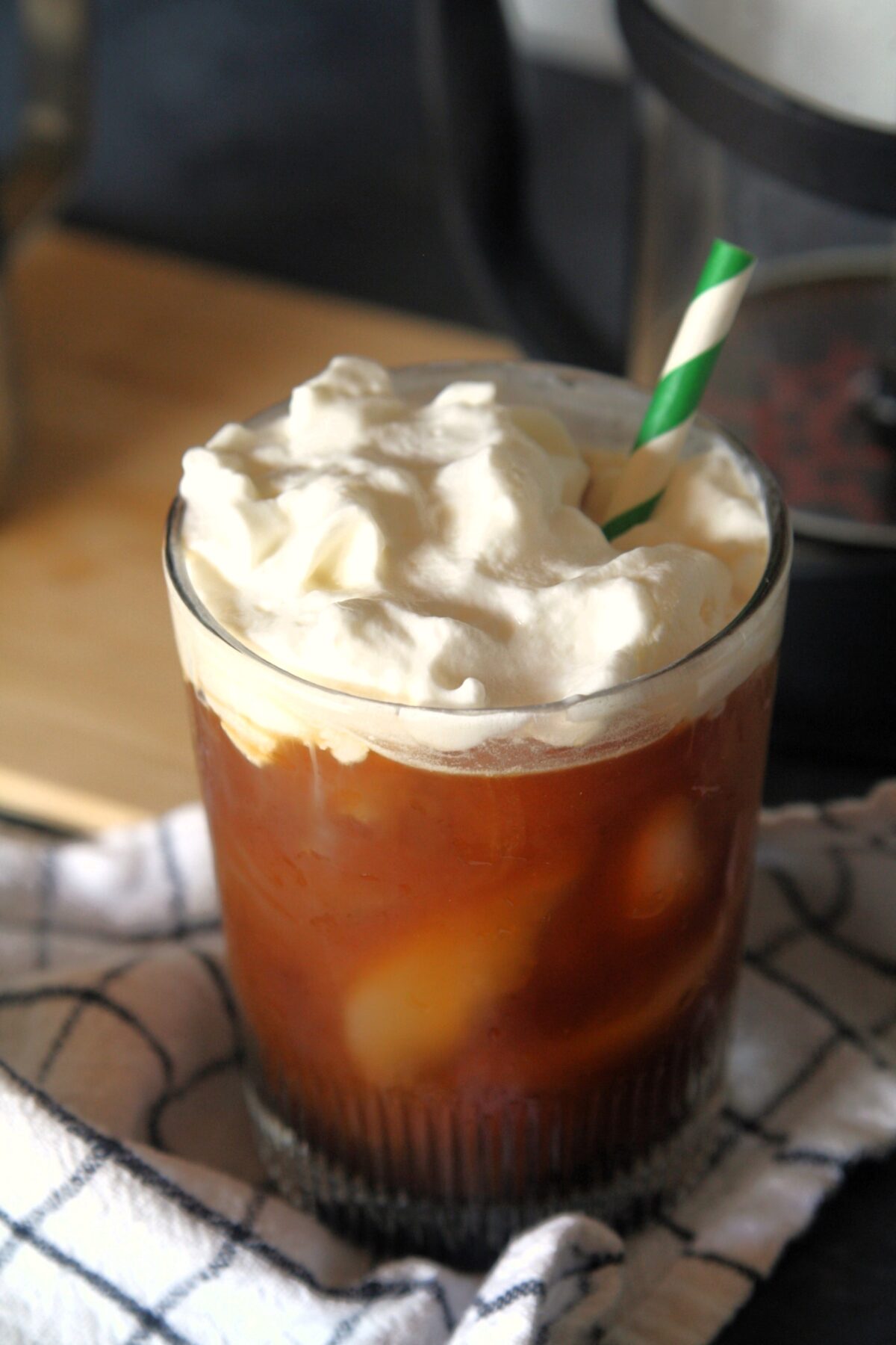 Upgrade your iced coffee with a swirl of Irish cream syrup, topped with sweet cream cold foam and a hint of cocoa powder. You can make this seasonal Starbucks copycat recipe at home and enjoy it all year round.