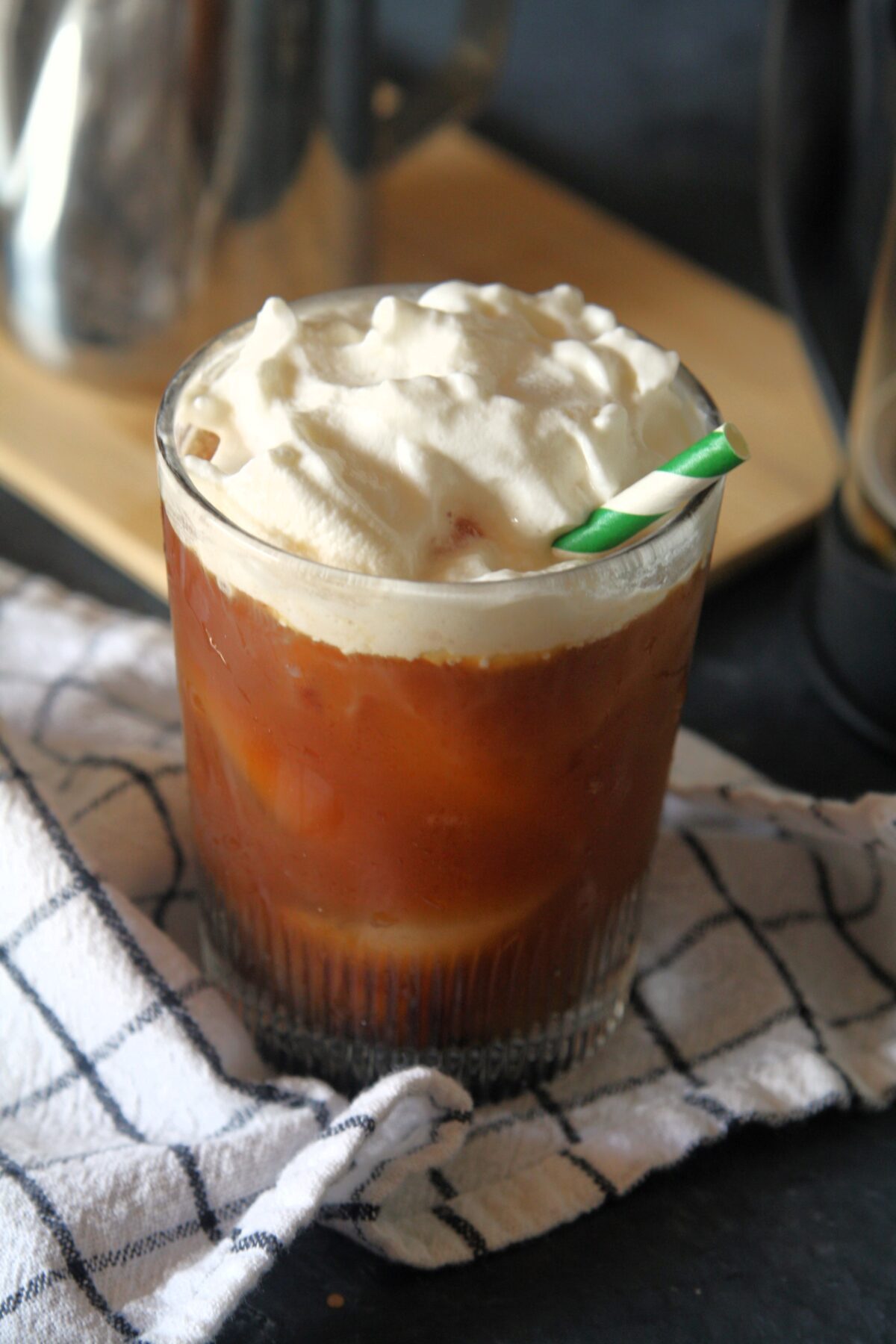 Upgrade your iced coffee with a swirl of Irish cream syrup, topped with sweet cream cold foam and a hint of cocoa powder. You can make this seasonal Starbucks copycat recipe at home and enjoy it all year round.