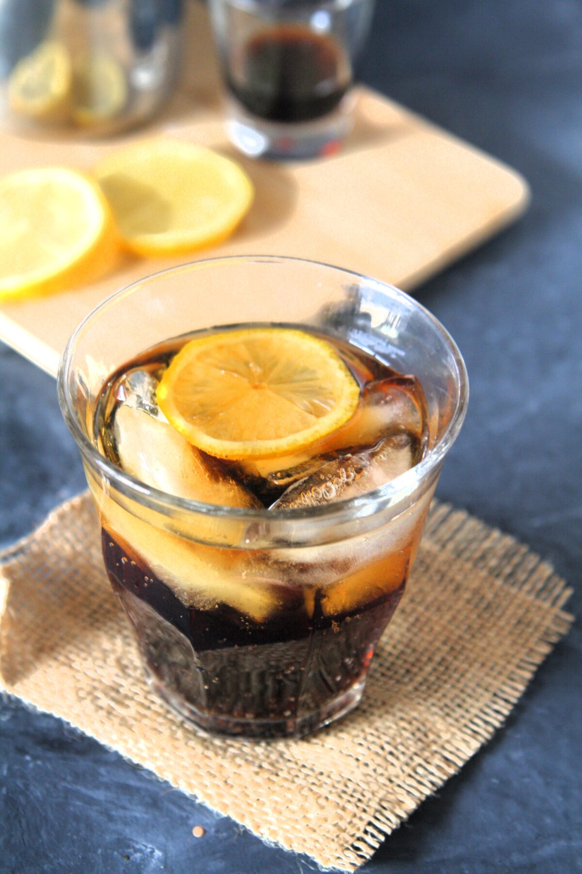 Try this Refreshing Iced Coffee and Lemon Tonic Drink Recipe for a tasty and interesting twist to your regular iced coffee, with a blend of smooth coffee, bitter tonic, and zesty lemon!