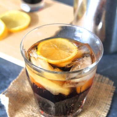 Try this Refreshing Iced Coffee and Lemon Tonic Drink Recipe for a tasty and interesting twist to your regular iced coffee, with a blend of smooth coffee, bitter tonic, and zesty lemon!