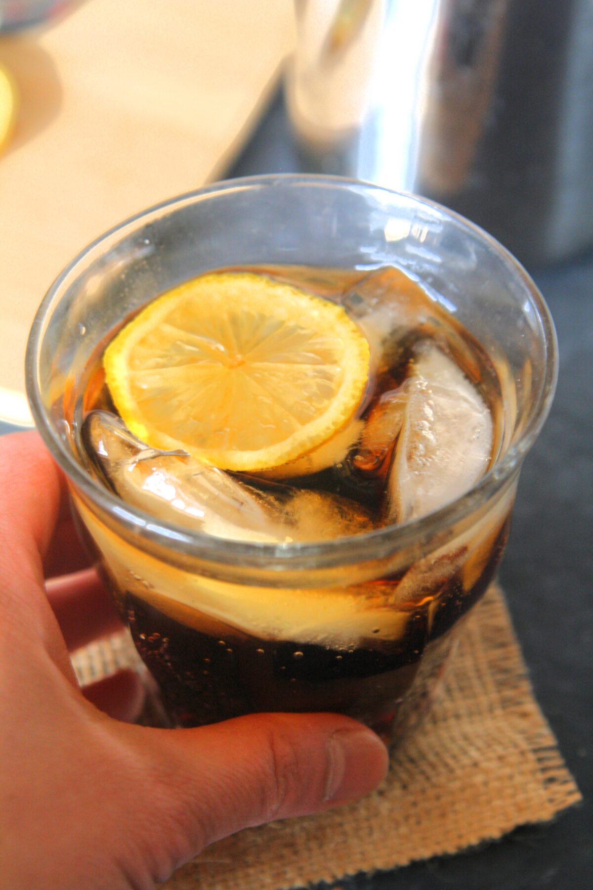 Try this Refreshing Iced Coffee and Lemon Tonic Drink Recipe for a tasty and interesting twist to your regular iced coffee, with a blend of smooth coffee, bitter tonic, and zesty lemon!