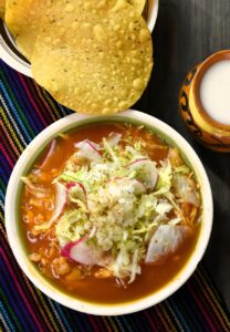 Learn how to make authentic Pozole Rojo de Pollo, a traditional Mexican chicken and hominy stew in red chile sauce. Easy, flavorful, perfect for special occasions or cozy nights. Includes tips, variations, and a printable recipe.