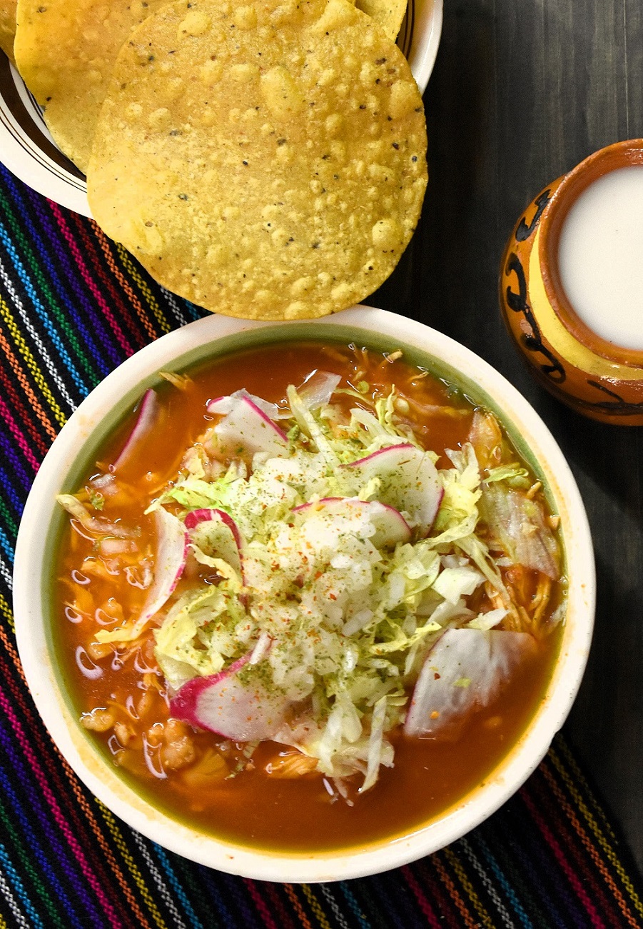 Learn how to make authentic Pozole Rojo de Pollo, a traditional Mexican chicken and hominy stew in red chile sauce. Easy, flavorful, perfect for special occasions or cozy nights. Includes tips, variations, and a printable recipe.