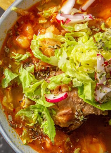 Learn how to make authentic Pozole Rojo de Pollo, a traditional Mexican chicken and hominy stew in red chile sauce. Easy, flavorful, perfect for special occasions or cozy nights. Includes tips, variations, and a printable recipe.